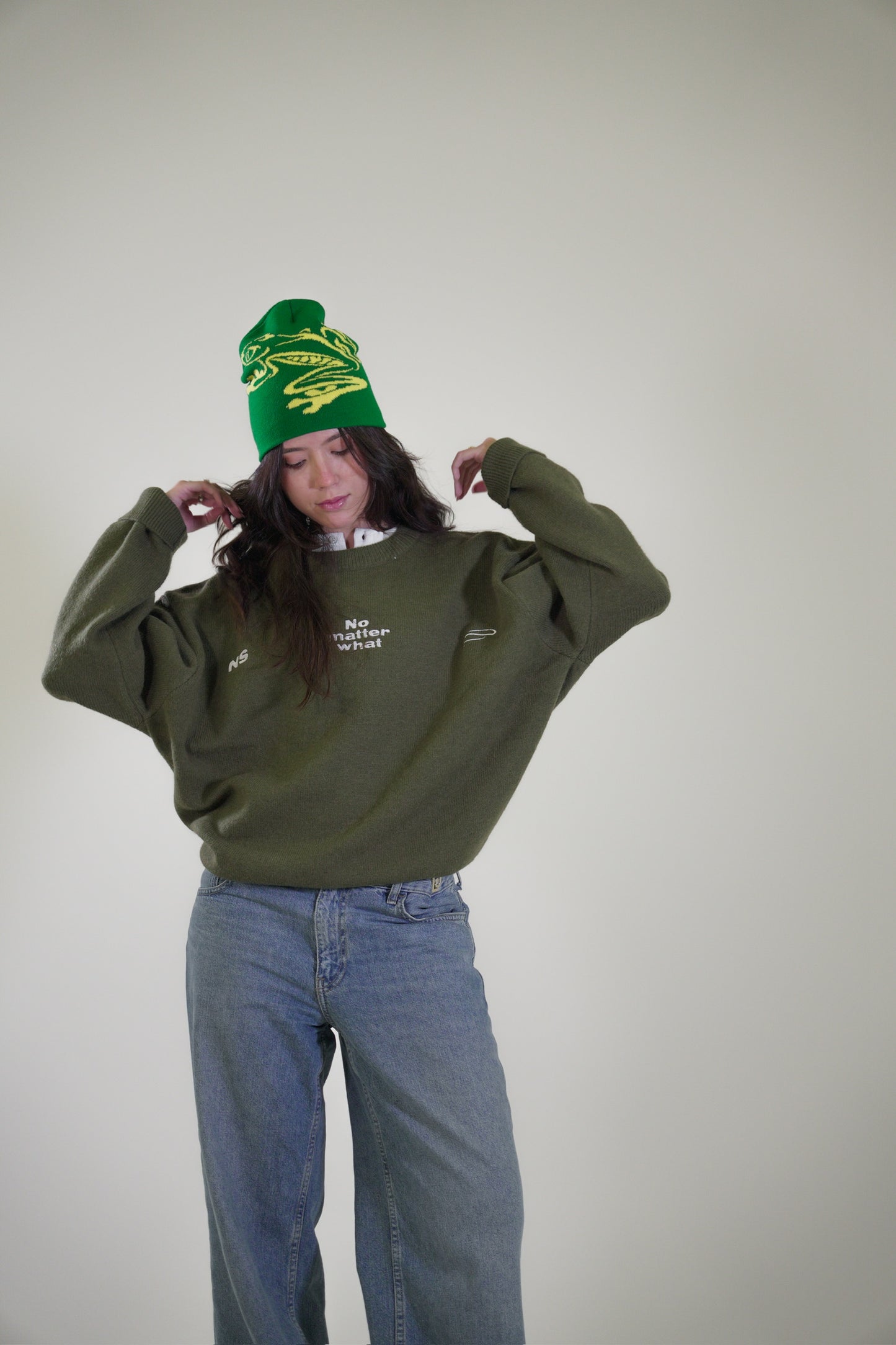 NO MATTER WHAT KNIT SWEATER