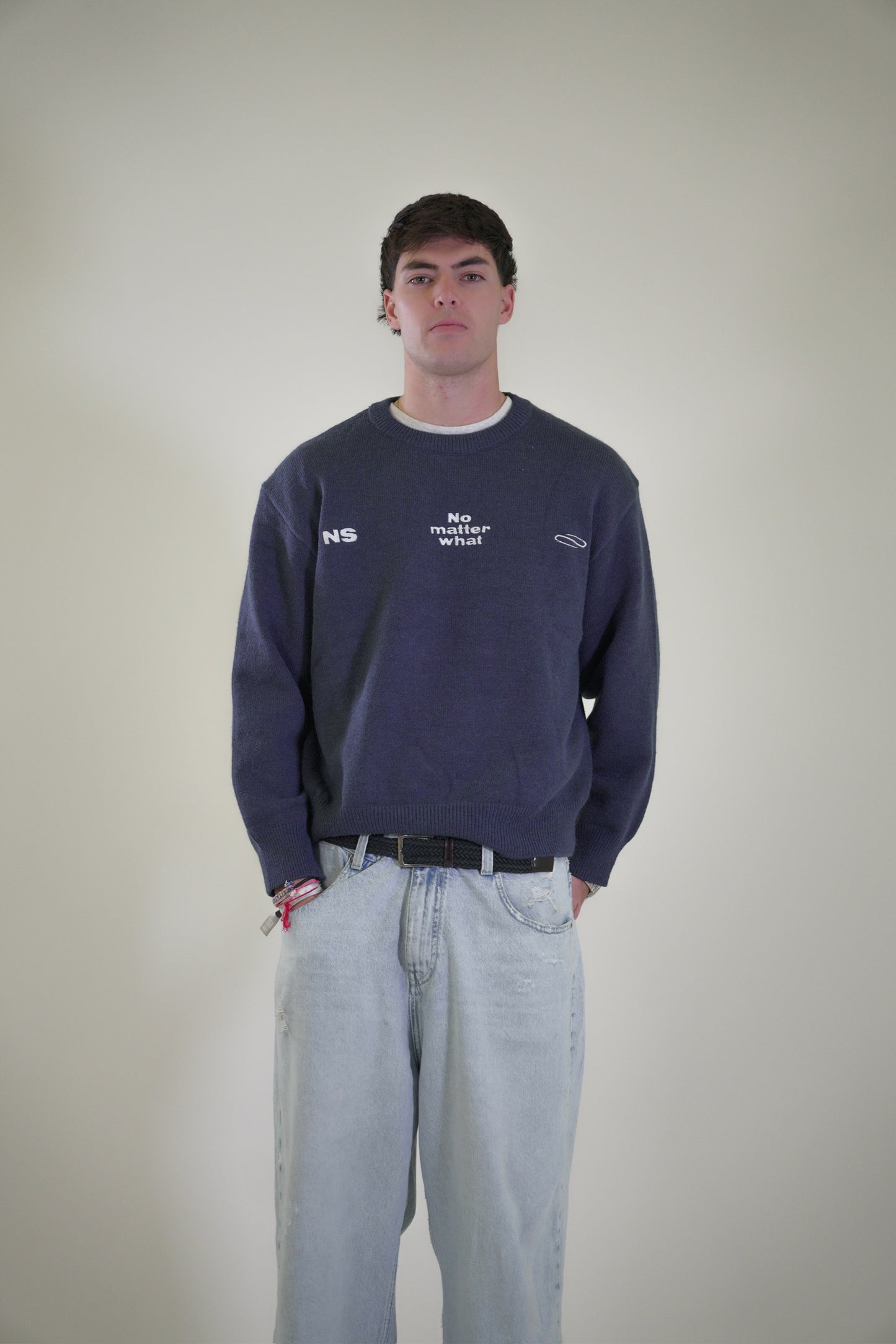 NO MATTER WHAT KNIT SWEATER