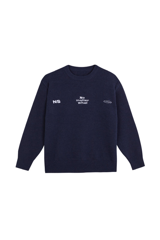 NO MATTER WHAT KNIT SWEATER
