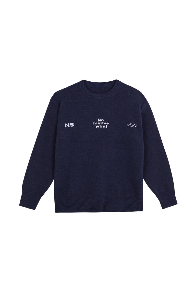 NO MATTER WHAT KNIT SWEATER
